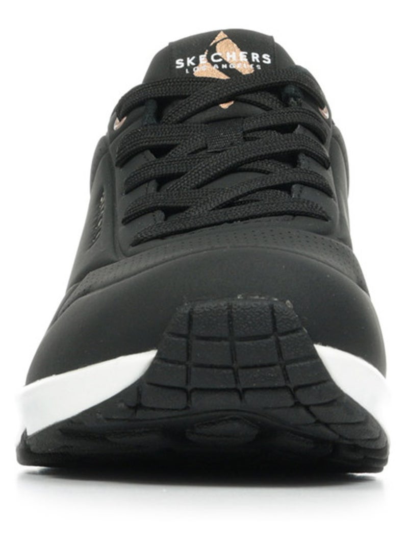 Baskets skechers uno Noir Blanc - Kiabi