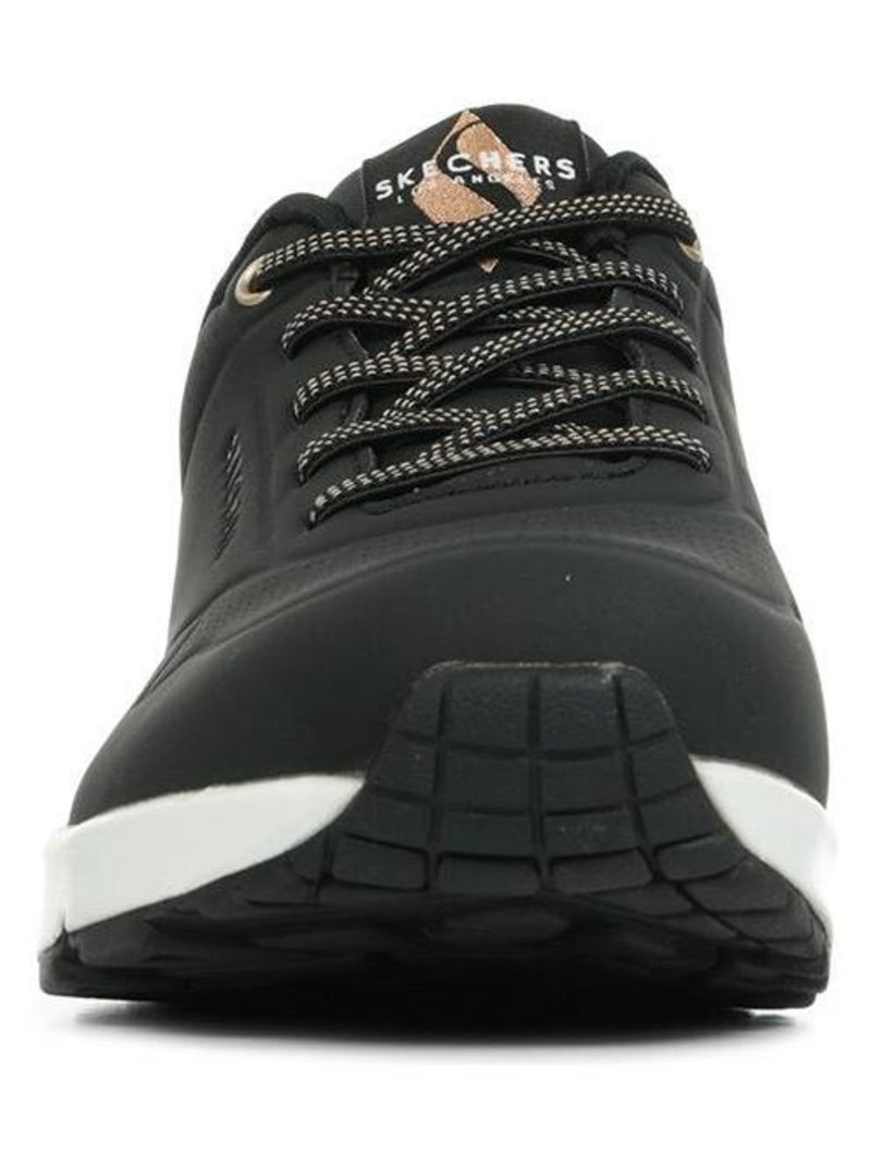 Baskets Skechers Uno Noir Doré - Kiabi