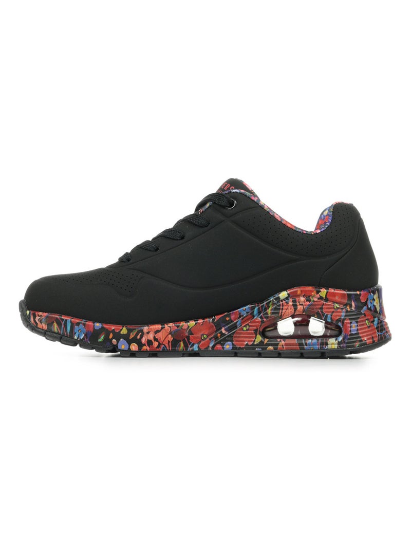 Baskets Skechers Uno Noir Rouge - Kiabi