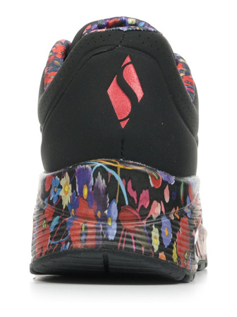 Baskets Skechers Uno Noir Rouge - Kiabi