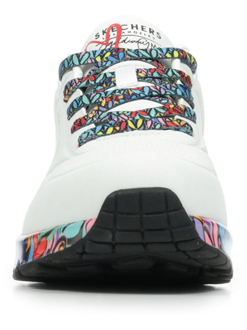 Baskets Skechers Uno Ravaged Love Blanc - Kiabi