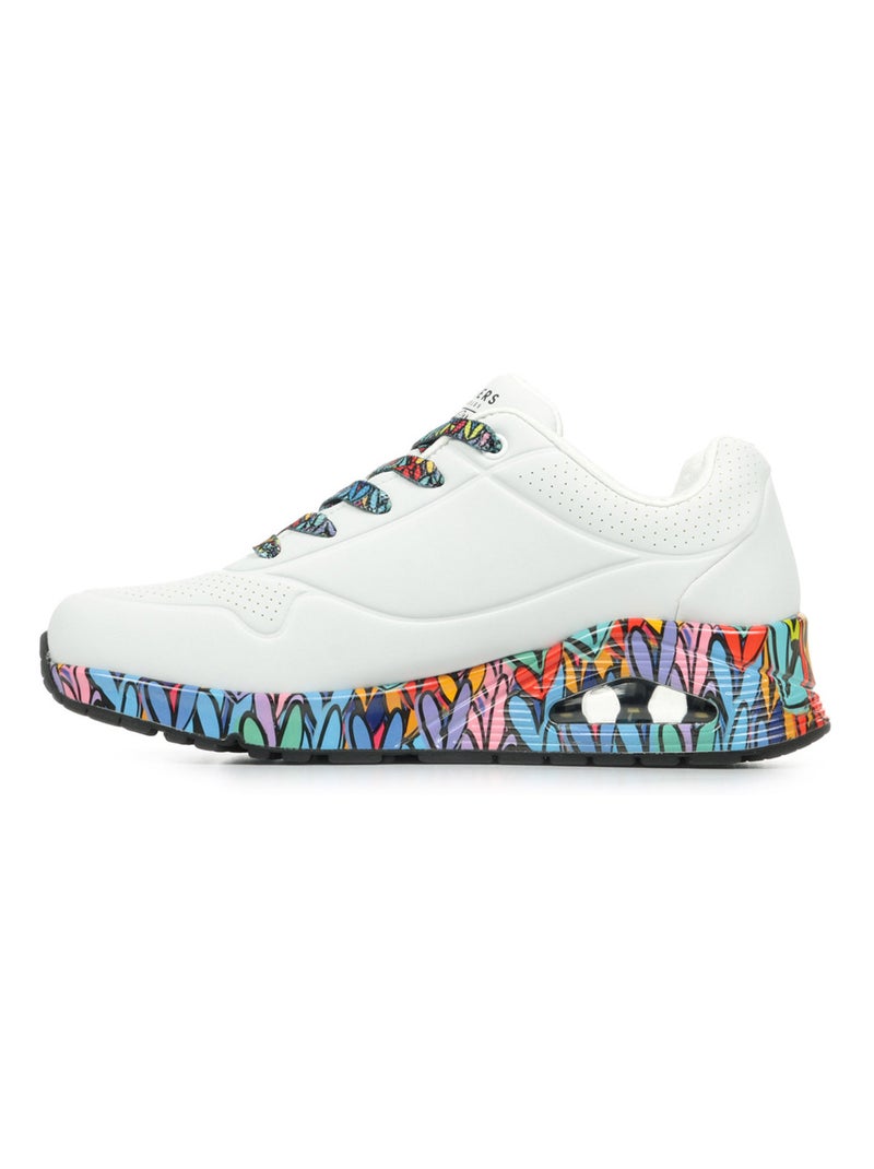 Baskets Skechers Uno Ravaged Love Blanc - Kiabi