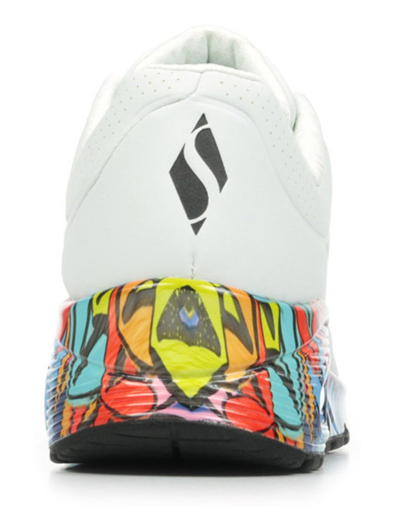 Baskets Skechers Uno Ravaged Love Blanc - Kiabi