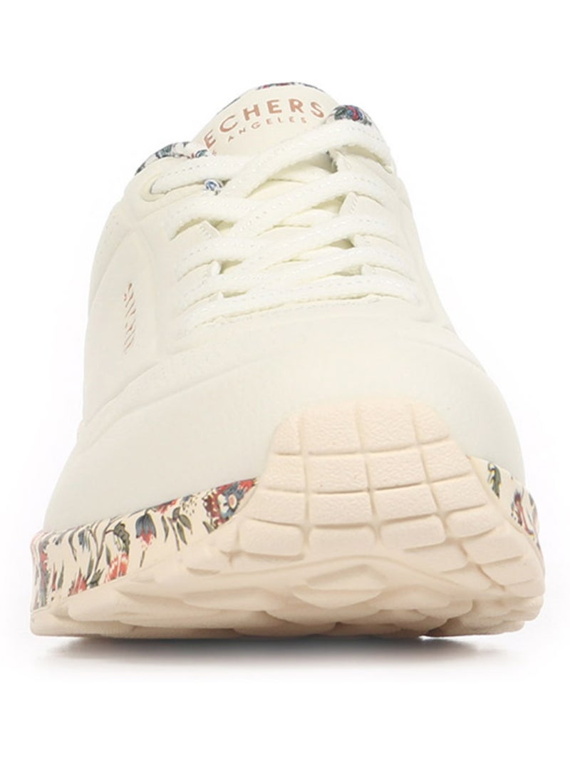 Baskets Skechers Uno Safari Time Blanc - Kiabi