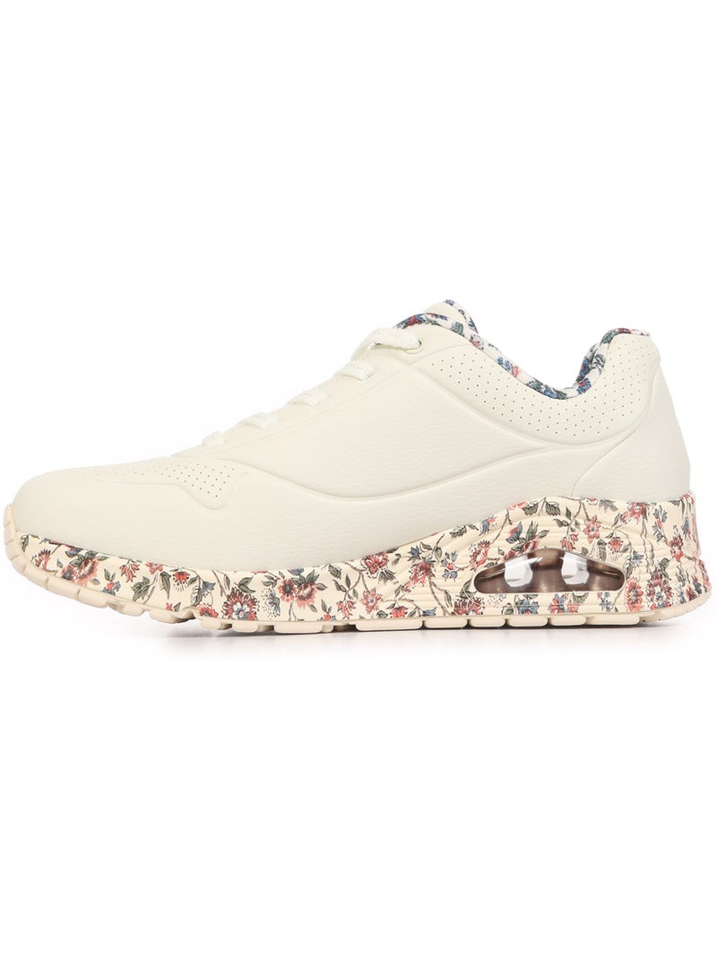 Baskets Skechers Uno Safari Time Blanc - Kiabi