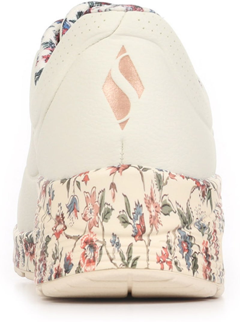 Baskets Skechers Uno Safari Time Blanc - Kiabi