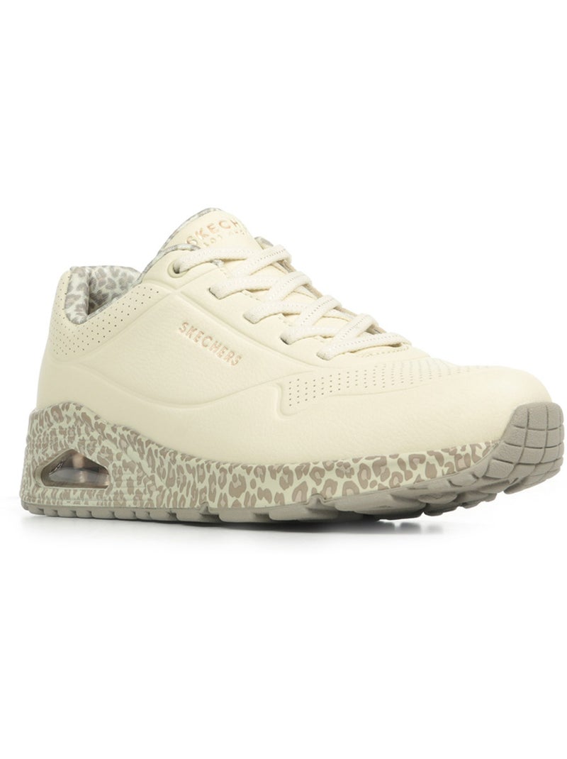 Baskets Skechers Uno Safari Time Blanc - Kiabi
