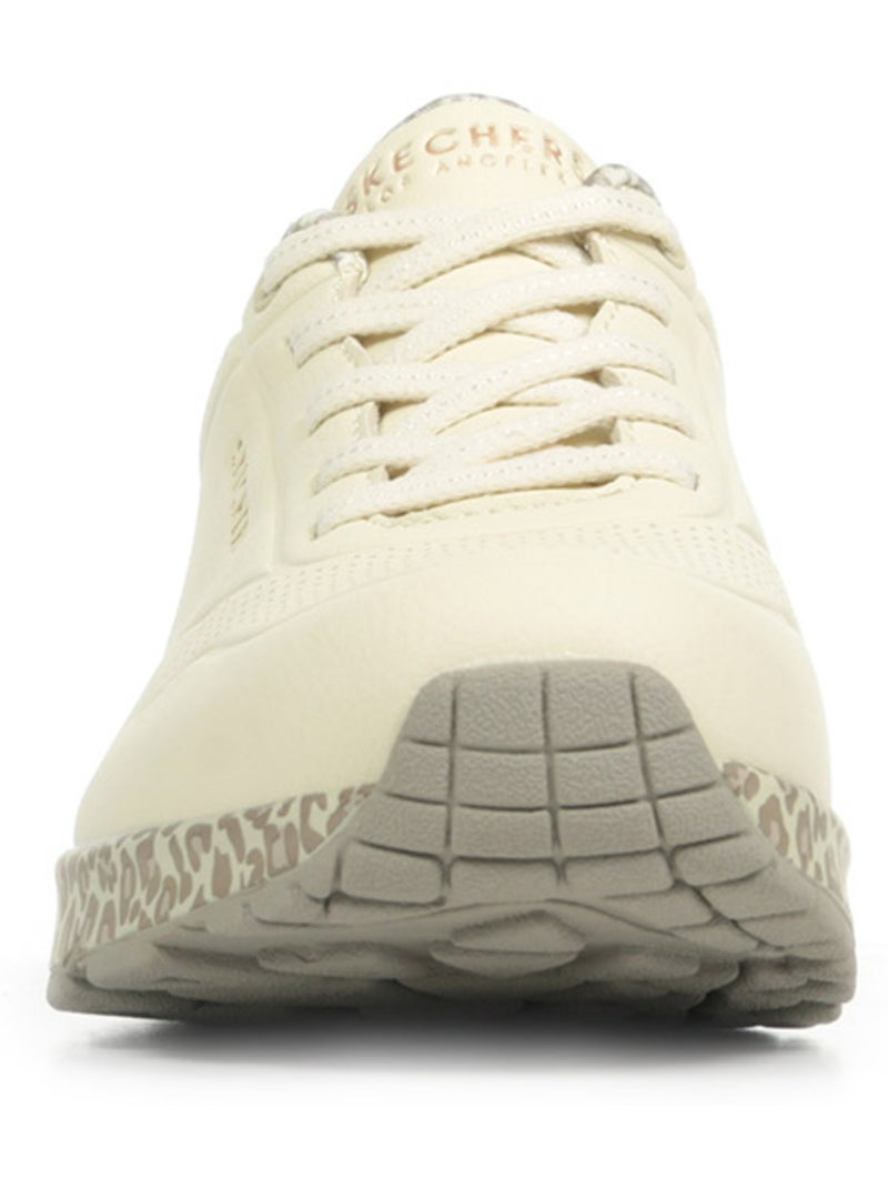 Baskets Skechers Uno Safari Time Blanc - Kiabi