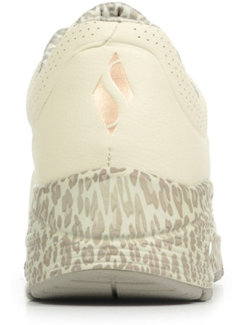 Baskets Skechers Uno Safari Time Blanc - Kiabi