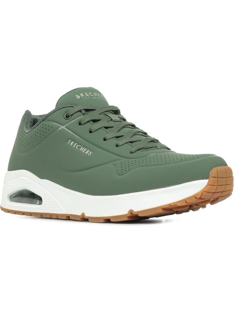 Baskets Skechers Uno Stand On Air Vert olive - Kiabi