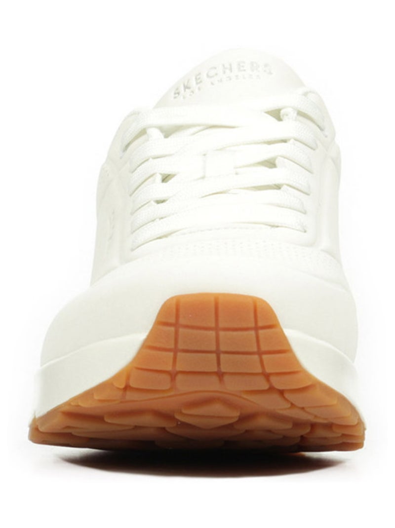 Baskets Skechers Uno Suited On Air Blanc Marron - Kiabi