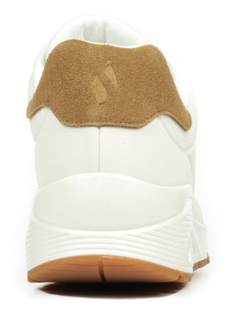 Baskets Skechers Uno Suited On Air Blanc Marron - Kiabi