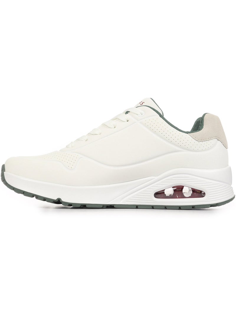 Baskets Skechers Uno Suited On Air Blanc Vert - Kiabi
