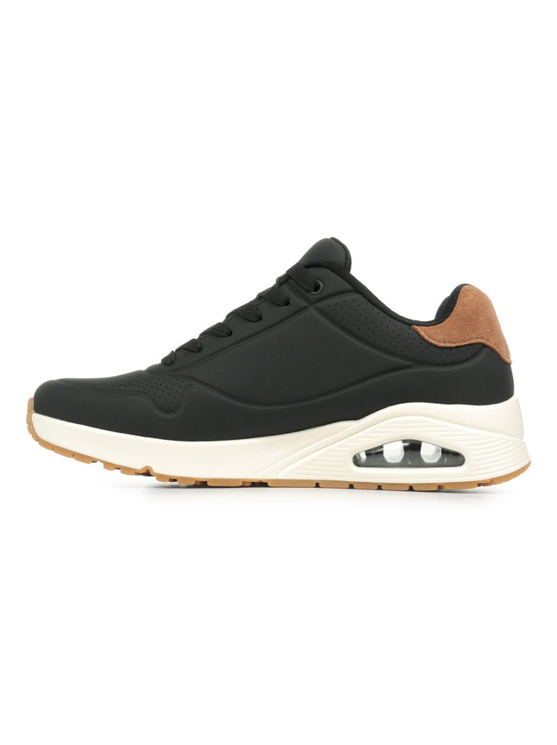 Baskets Skechers Uno Suited On Air Noir Marron Blanc - Kiabi