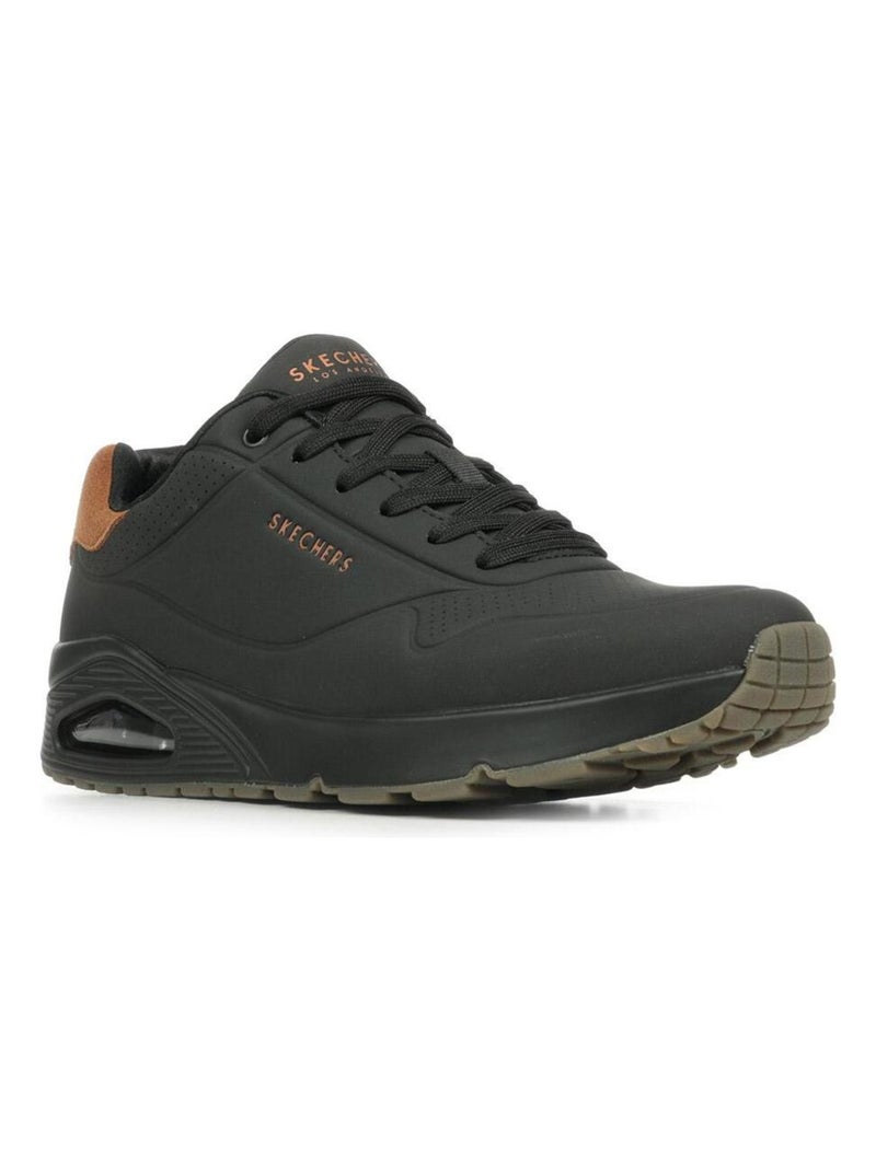 Baskets Skechers Uno Suited On Air Noir Marron Adulte