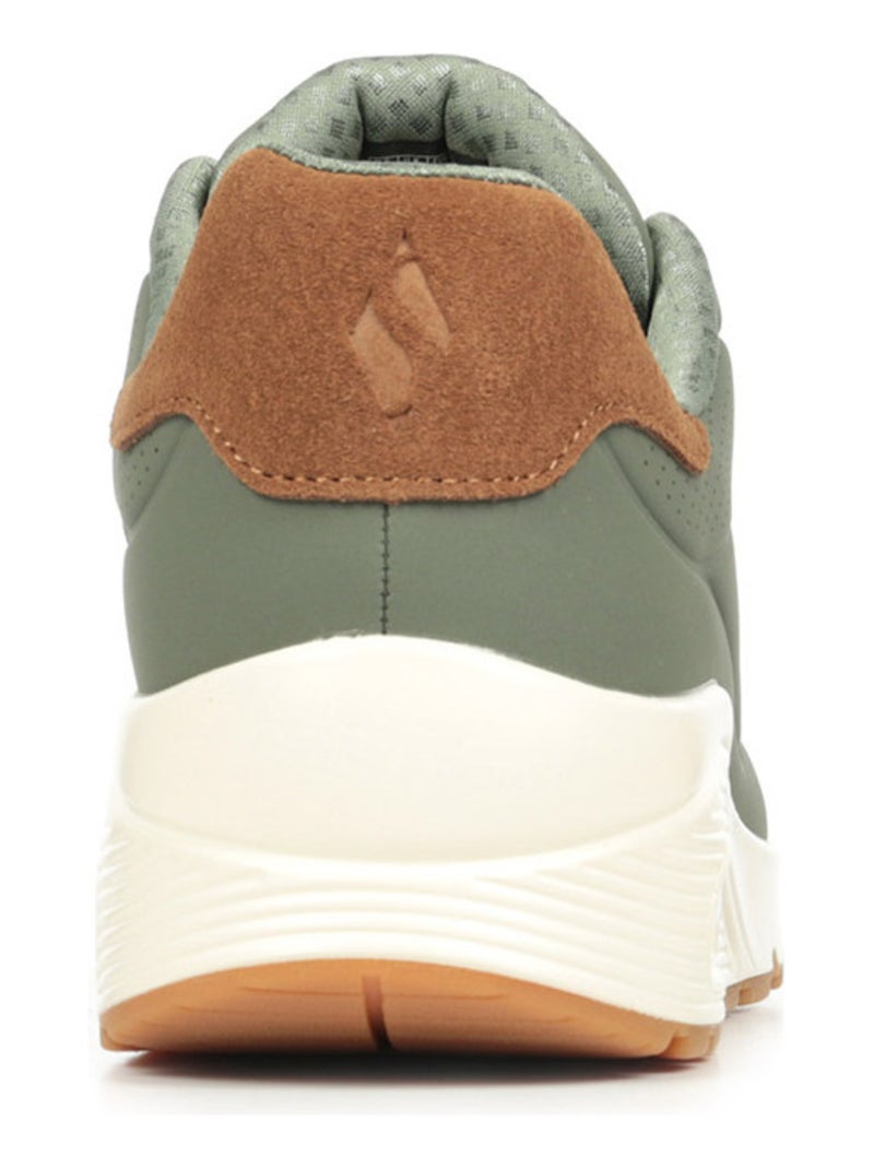 Baskets Skechers Uno Suited On Air Vert olive - Kiabi