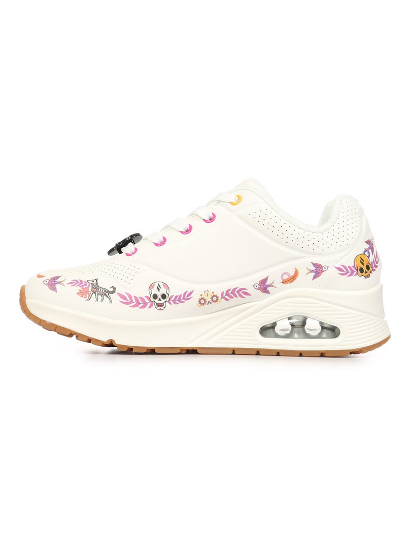 Baskets Skechers Uno Vivos Estamos Blanc - Kiabi