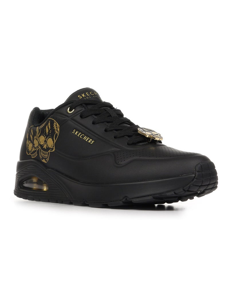 Baskets Skechers Uno Vivos Estamos Noir Doré - Kiabi