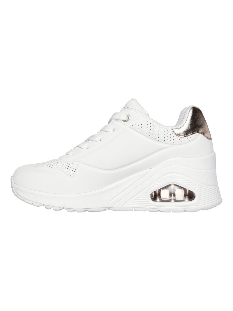 Baskets Skechers Uno Wedge Hi Steps Blanc - Kiabi