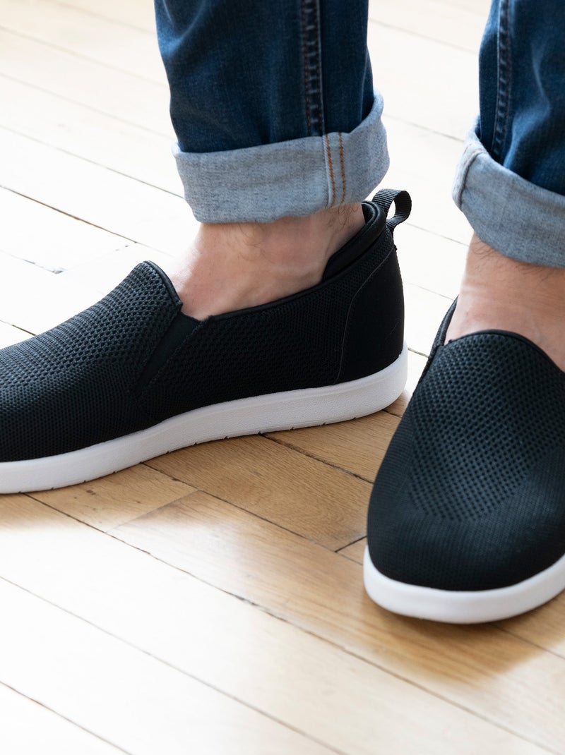 Baskets slip on à enfiler, très confortables  Isotoner Noir - Kiabi