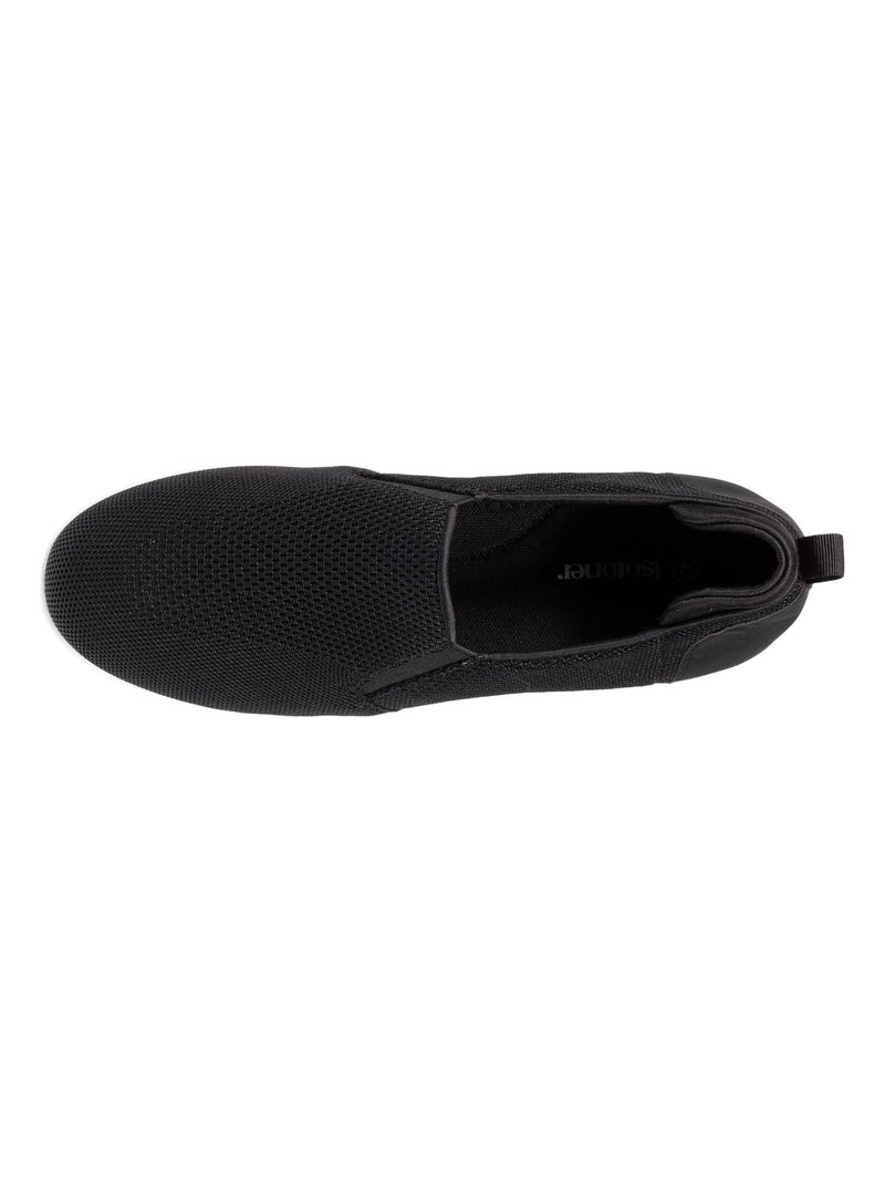 Baskets slip on à enfiler, très confortables  Isotoner Noir - Kiabi