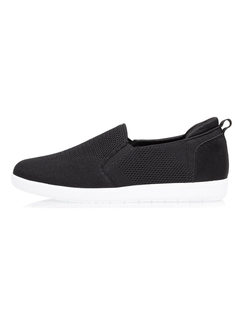 Baskets slip on à enfiler, très confortables  Isotoner Noir - Kiabi