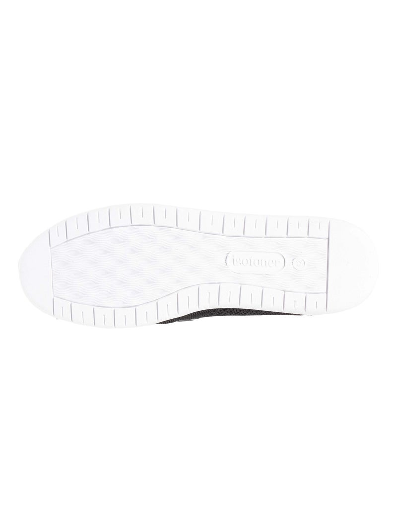 Baskets slip on à enfiler, très confortables  Isotoner Noir - Kiabi