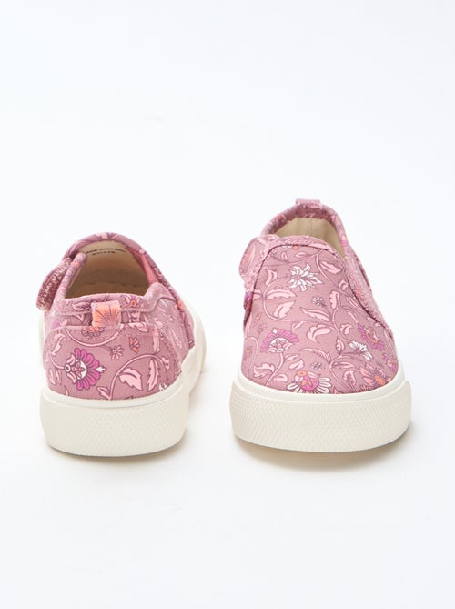 Baskets slip-on à fleurs - Kiabi