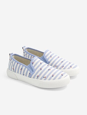 Baskets slip-on à motif
