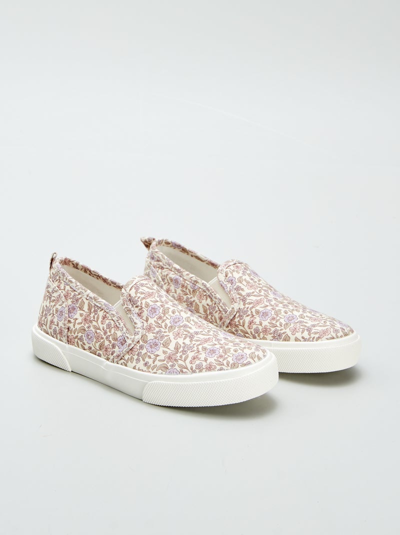 Baskets slip-on à motif Violet/rose - Kiabi