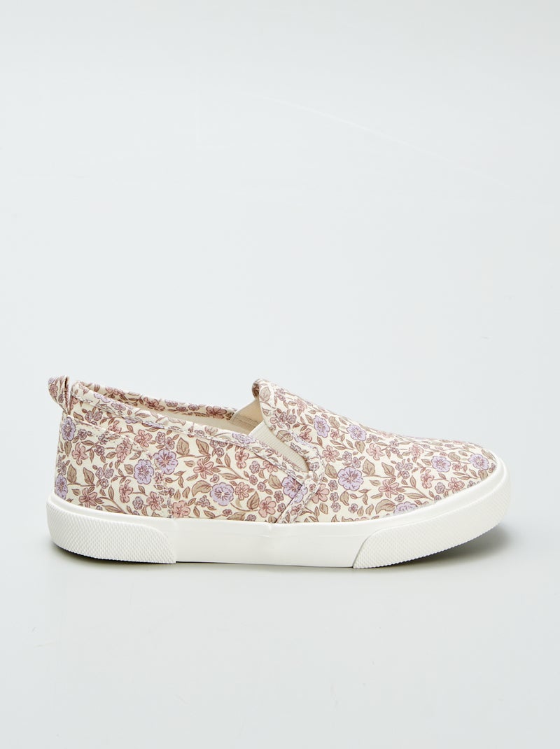 Baskets slip-on à motif Violet/rose - Kiabi
