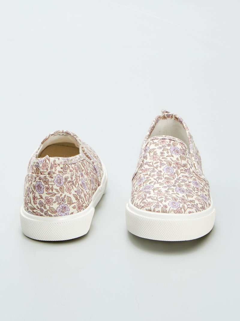 Baskets slip-on à motif Violet/rose - Kiabi