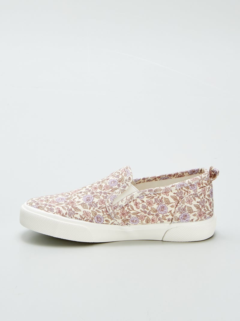 Baskets slip-on à motif Violet/rose - Kiabi