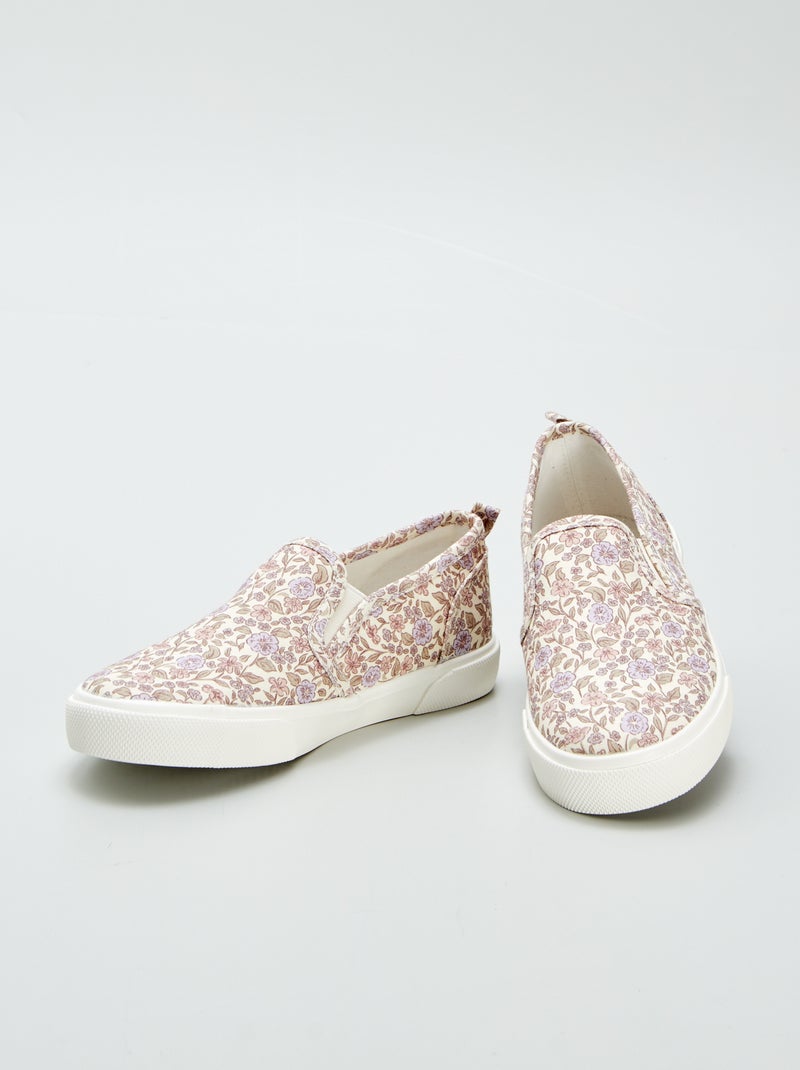Baskets slip-on à motif Violet/rose - Kiabi