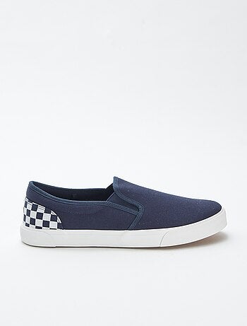 Baskets slip-on avec damier