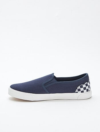 Baskets slip-on avec damier