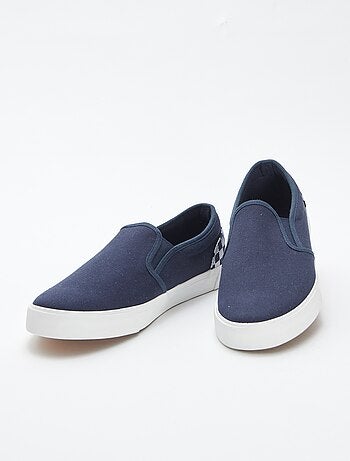 Baskets slip-on avec damier