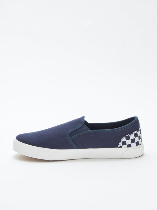 Baskets slip-on avec damier - Kiabi