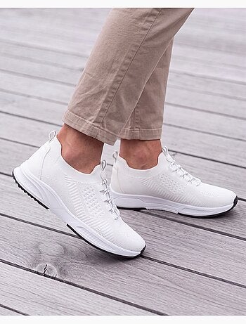 Baskets slip on avec lacets, semelle mémoire de forme