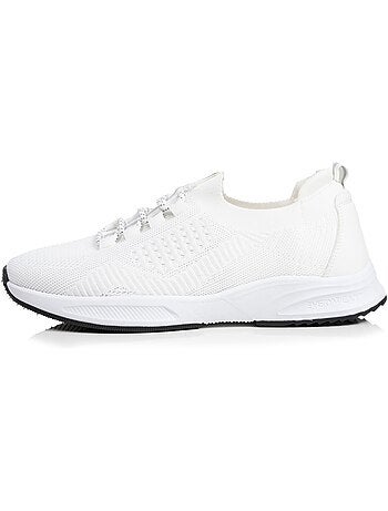 Baskets slip on avec lacets, semelle mémoire de forme