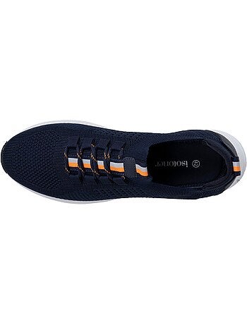 Baskets slip on avec lacets, semelle mémoire de forme