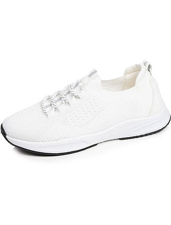 Baskets slip on avec lacets, semelle mémoire de forme Isotoner