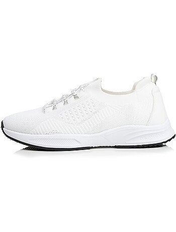 Baskets slip on avec lacets, semelle mémoire de forme Isotoner