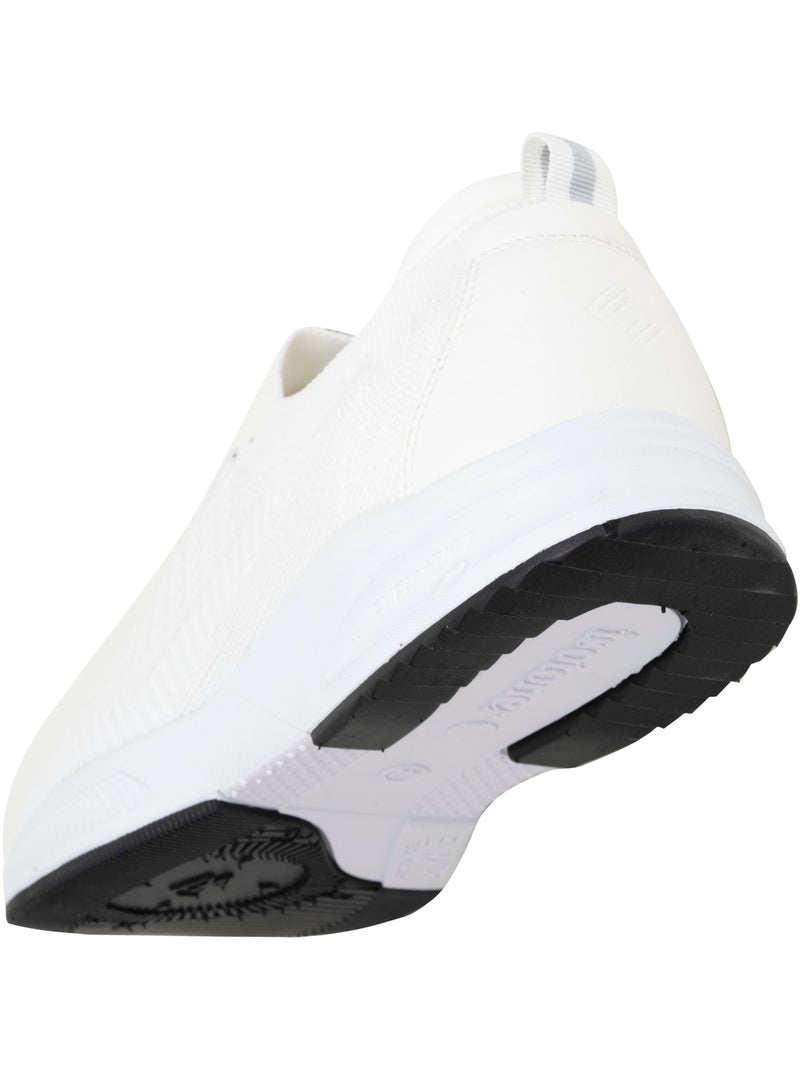 Baskets slip on avec lacets, semelle mémoire de forme  Isotoner Blanc - Kiabi