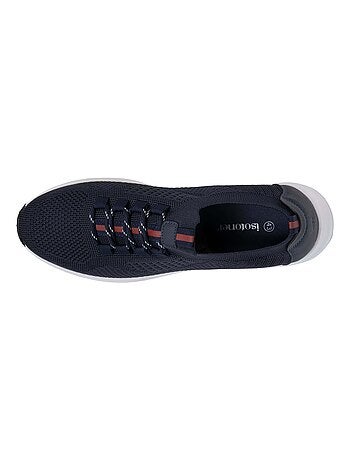 Baskets slip on avec lacets, semelle mémoire de forme Isotoner