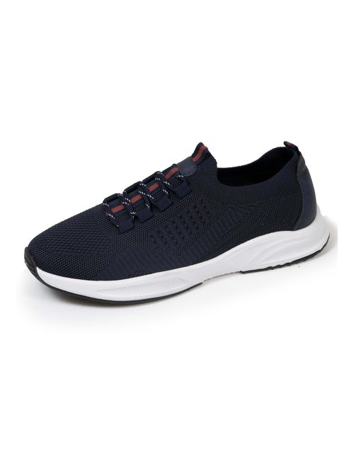 Baskets slip on avec lacets, semelle mémoire de forme  Isotoner - Kiabi