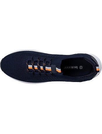 Baskets slip on avec lacets, semelle mémoire de forme Isotoner