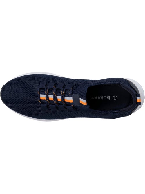 Baskets slip on avec lacets, semelle mémoire de forme  Isotoner - Kiabi
