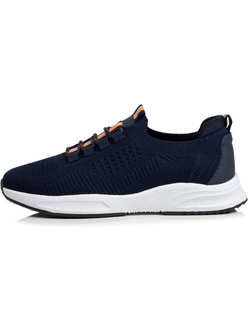 Baskets slip on avec lacets, semelle mémoire de forme  Isotoner - Kiabi