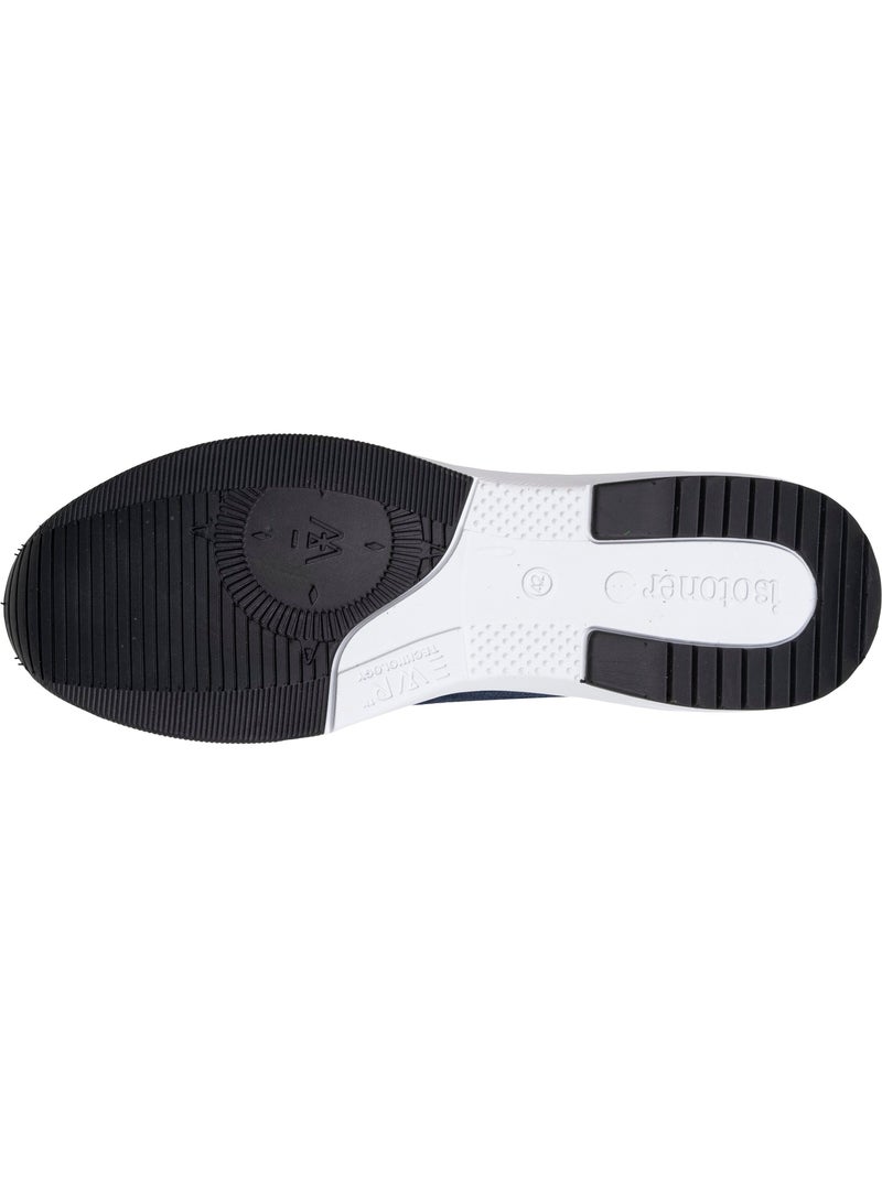 Baskets slip on avec lacets, semelle mémoire de forme  Isotoner Bleu Orange - Kiabi